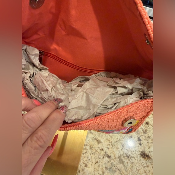 America & Beyond Vibrant Fruit/Floral Beaded bag - Picture 3 of 5